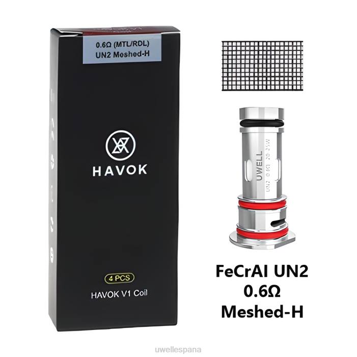 UWELL HAVOK V1 bobinas (paquete de 4) 0,25 ohmios T60Z150 | VAPORIZADOR UWELL