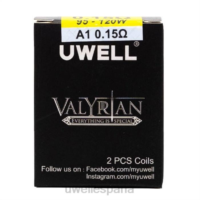 UWELL VALYRIAN bobina de repuesto (paquete de 2) a1 0,15 ohmios T60Z259 | UWELL SABOR