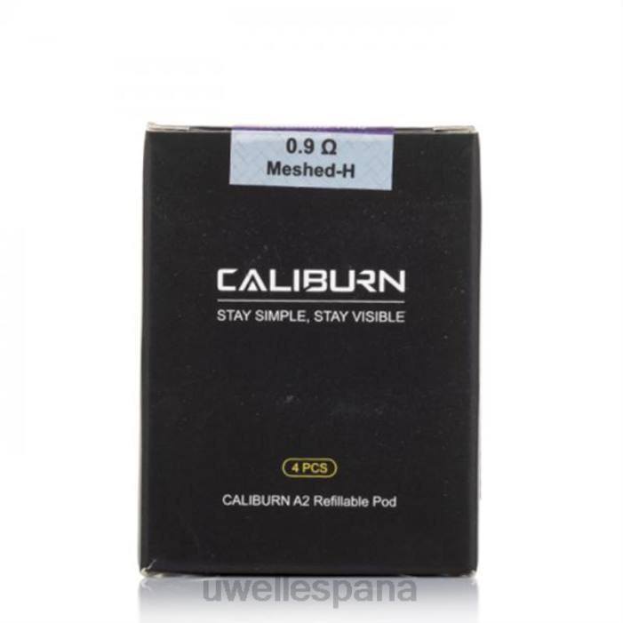 UWELL CALIBURN A2 vainas de repuesto | paquete de 4 fecral un2 mallado-h 0.9ohm T60Z1 | UWELL ESPAÃ‘A