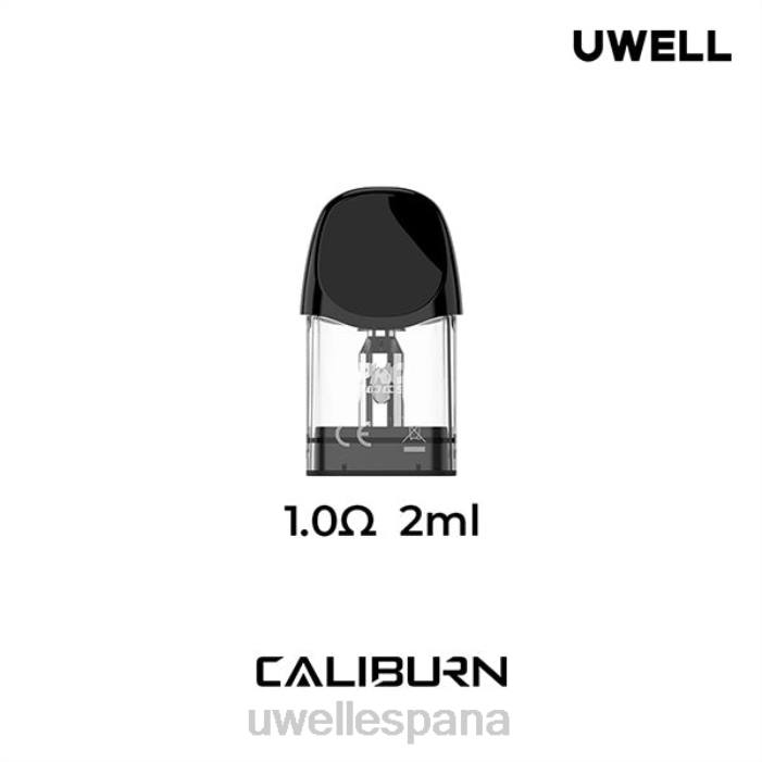 UWELL CALIBURN A3 vainas de repuesto | paquete de 4 0,8 ohmios 2 T60Z19 | UWELL SABOR