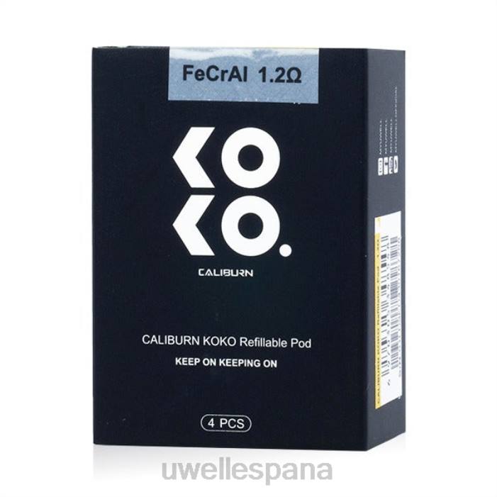 UWELL CALIBURN KOKO vainas (paquete de 4) 1,2 ohmios T60Z95 | UWELL VAPE PRICE