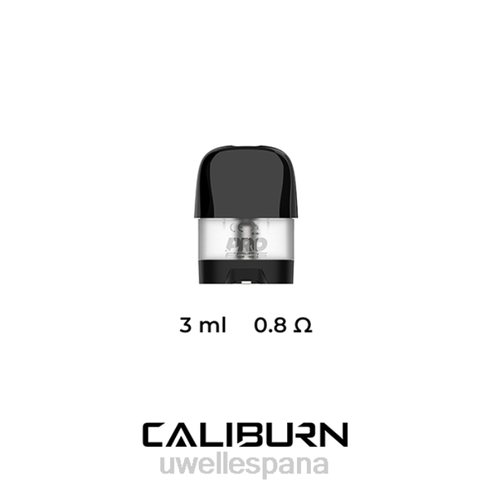 UWELL CALIBURN X vainas de repuesto | 2 paquetes 0,8 ohmios T60Z46 | UWELL VAPE DISPOSABLE