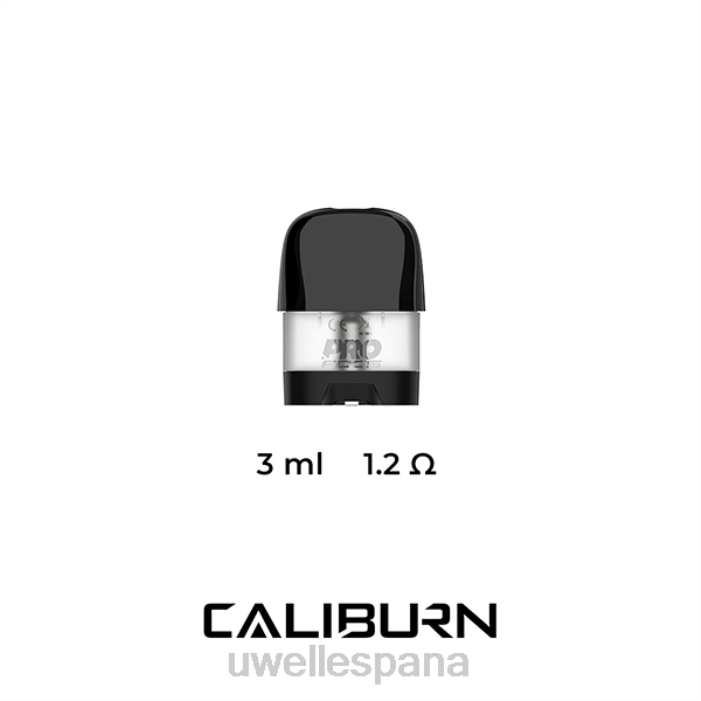 UWELL CALIBURN X vainas de repuesto | 2 paquetes 1,2 ohmios T60Z48 | VAPER UWELL PRECIO