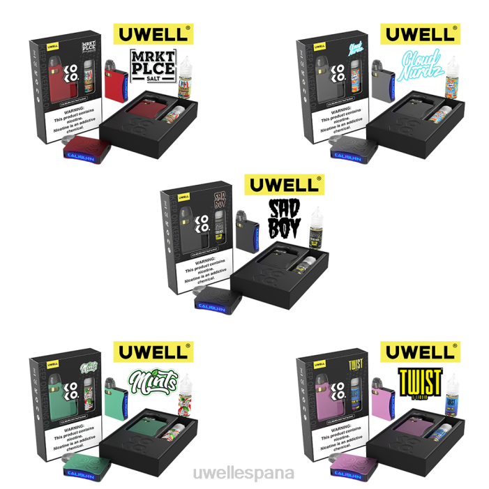 UWELL CALIBURN AK3 kit + vainas a3s 0.8ohm (x2) + daddy\'s vapor 10ml sales 50mg crl: rojo/flv: mango y pera fuji T60Z245 | UWELL VAPE PRICE