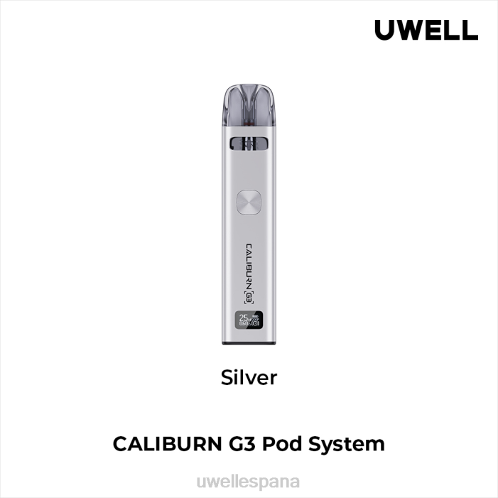 UWELL CALIBURN G3 equipo plata T60Z138 | VAPER UWELL PRECIO