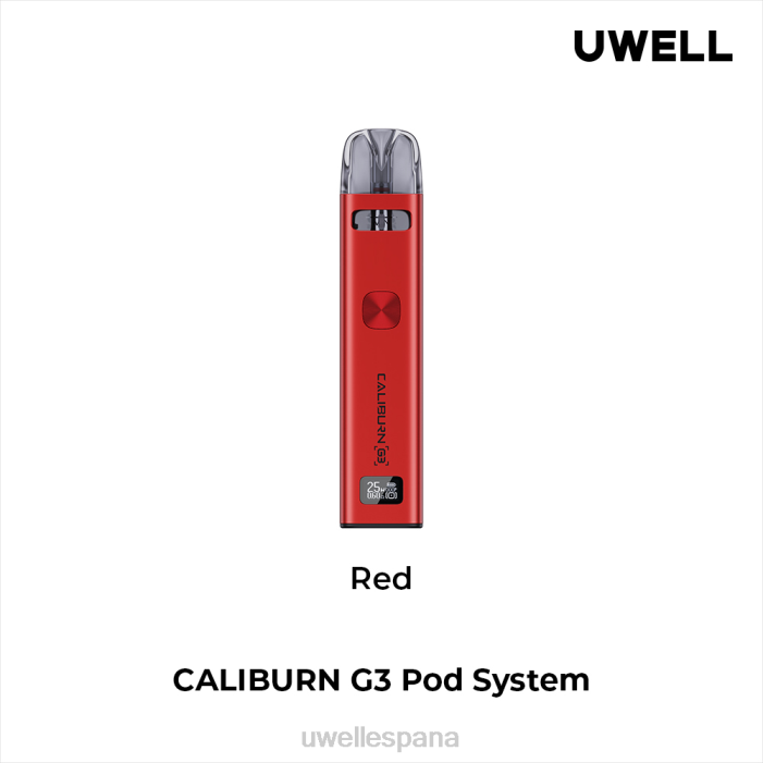 UWELL CALIBURN G3 equipo rojo T60Z137 | UWELL PRECIO